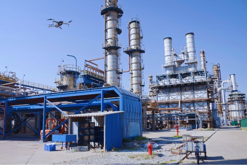Drones revolutionize petrochemical inspections, enhancing safety and efficiency