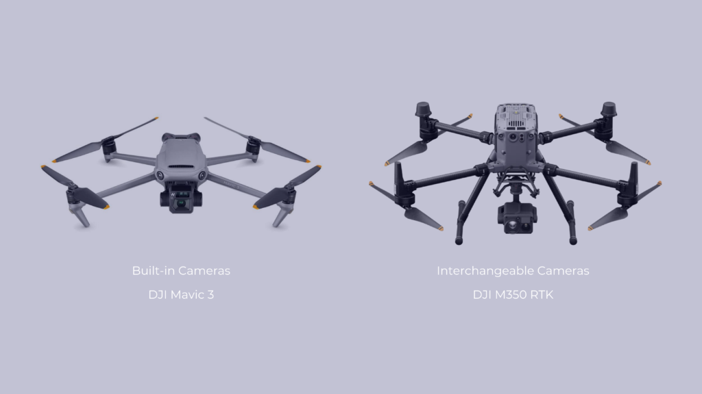 built-in cameras drone and interchangeable cameras drone