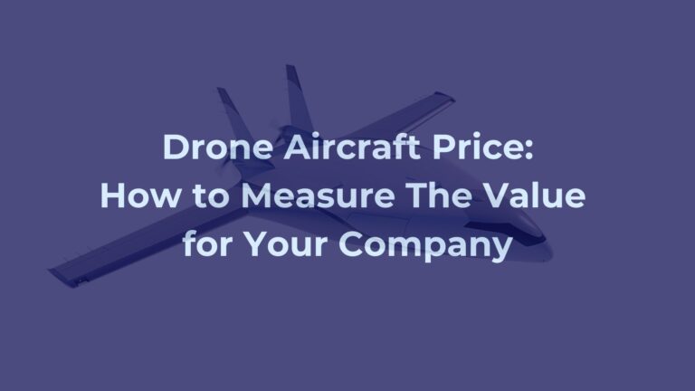Drone Aircraft Price: How to Measure The Value for Your Company