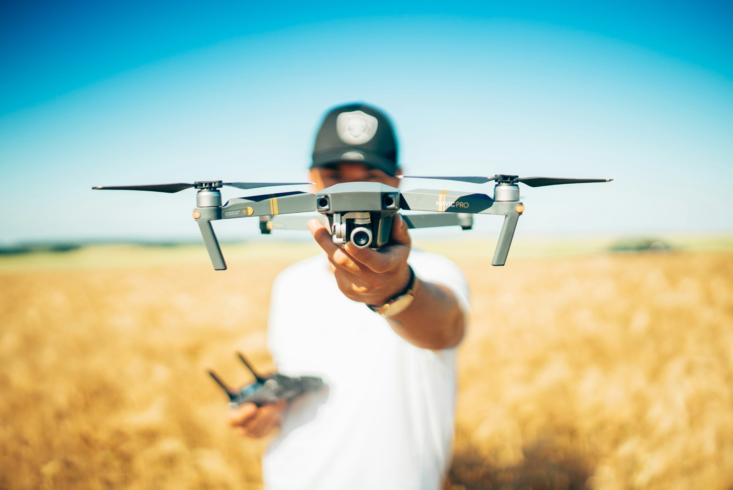 Drone photography at golden hour