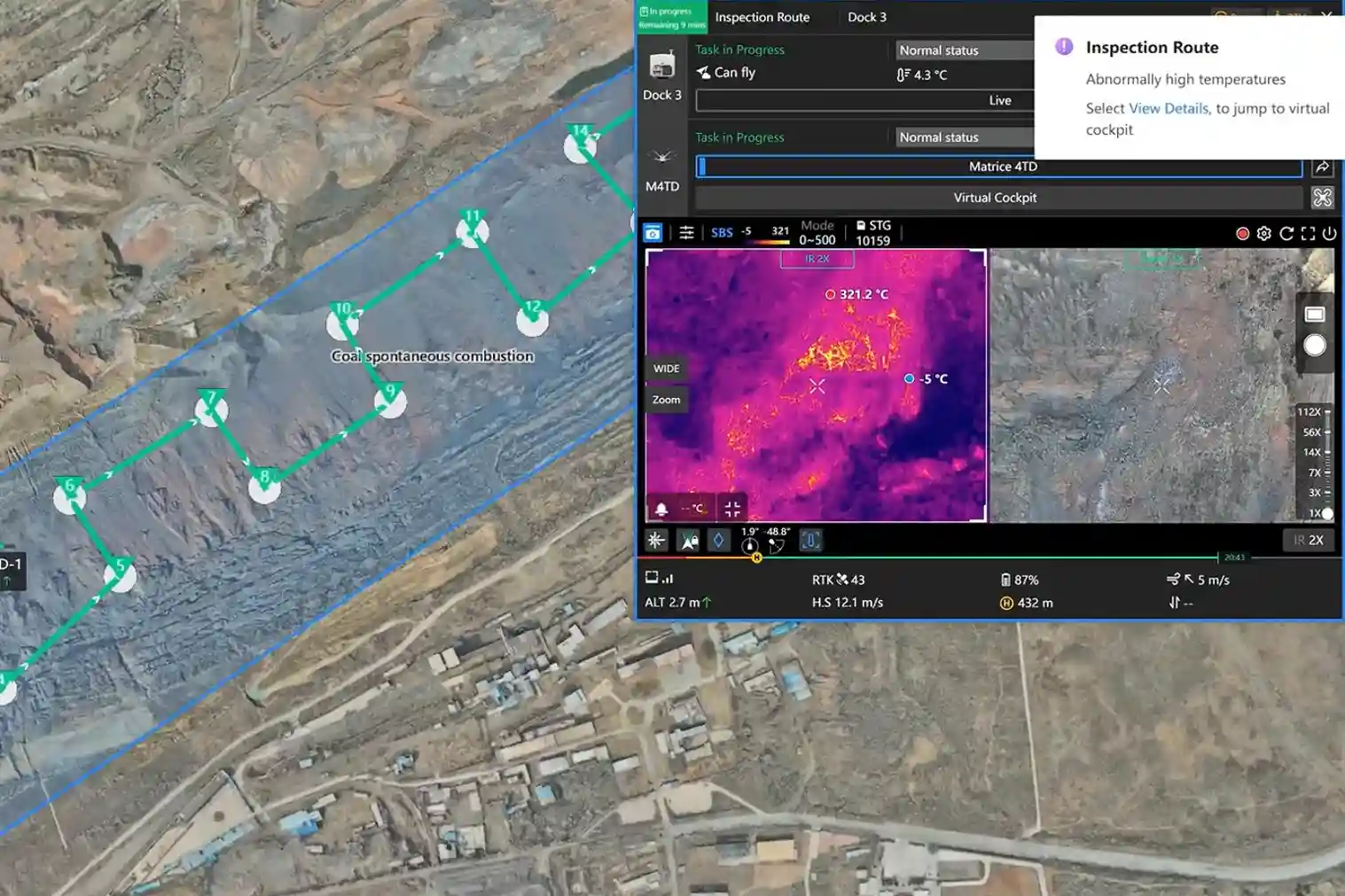 Thermal and LiDAR sensors for utility inspection.