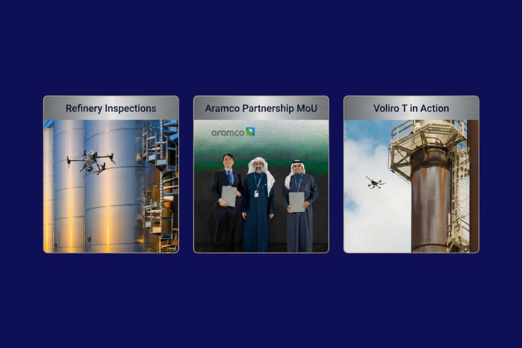 Terra Drone Arabia 2025 Recap timeline featuring drone technology milestones in Saudi Arabia.