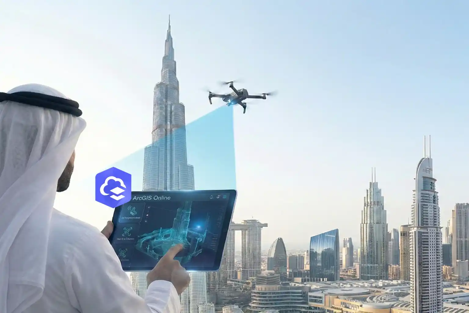 ArcGIS Online mobile GIS integration for drone pilots.