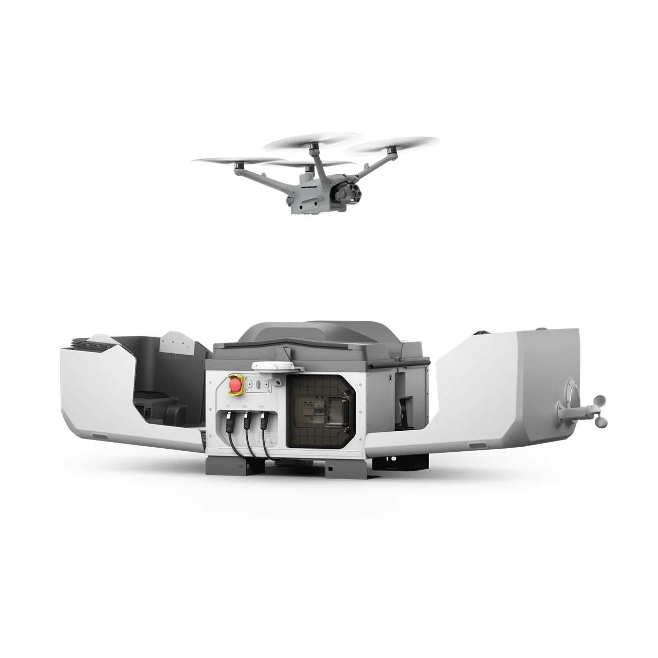 DJI Dock 3 autonomous drone docking station enabling 24-7 remote BVLOS surveillance and inspection operations in Saudi Arabia