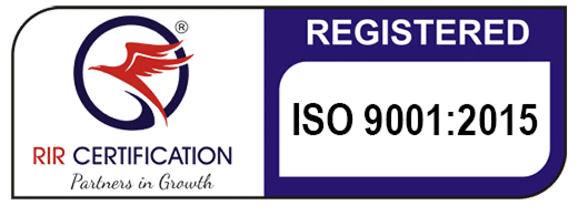 ISO 9001:2015 quality management certification badge