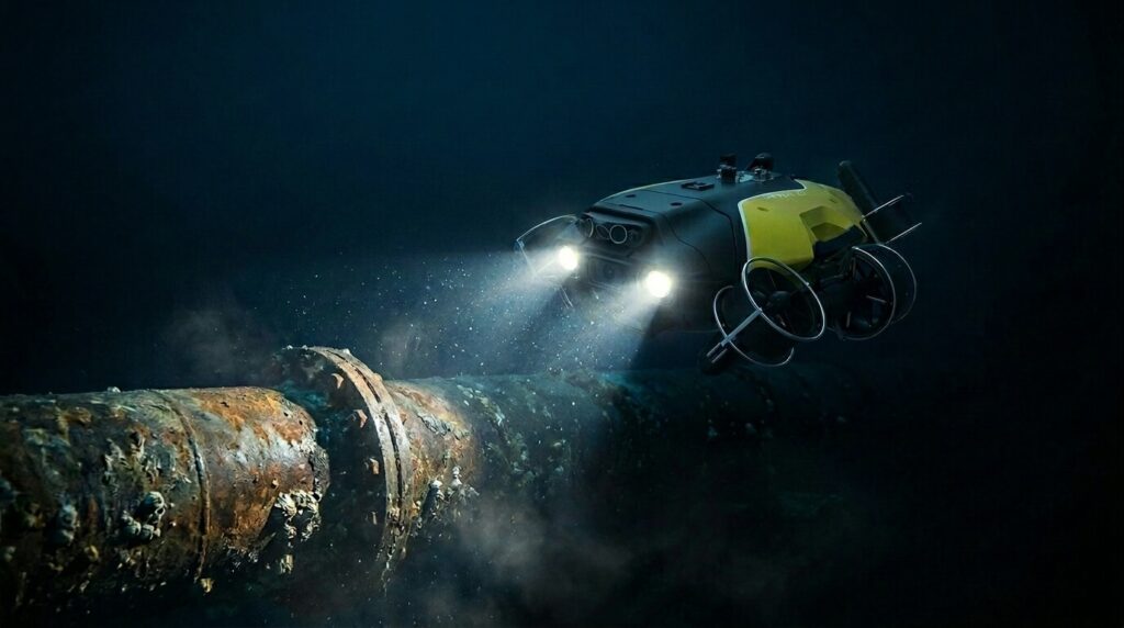 Underwater Rov Pollution Inspection Drone Multiterrain Inspection Services KSA & GCC - Terra Drone Arabia